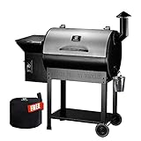 Z GRILLS Wood Pellet Smoker Grill, 8 in 1 BBQ Grill with Auto...
